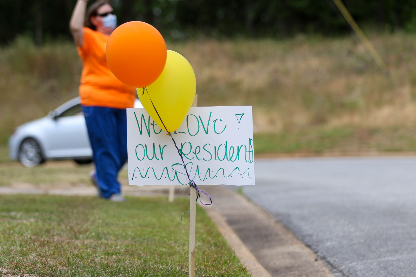 Car parade for Oak Park Nursing Home and Independent Living Community residents